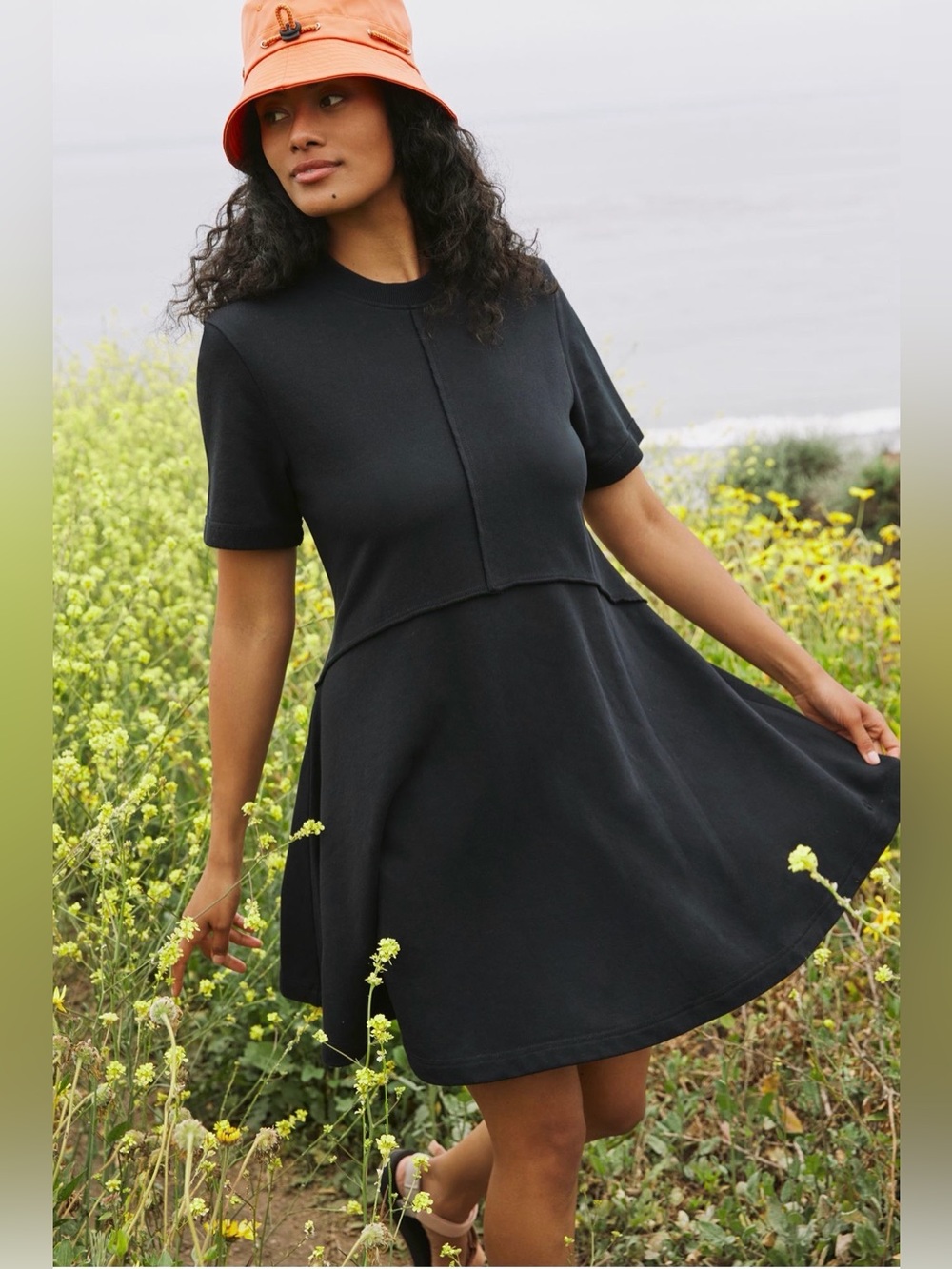 Sweaty Betty Revive Black Tshirt Dress